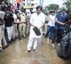 Pawan Kalyan works at a road in Rajahmundry