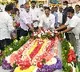 CM Jagan pays floral tribute to his father in law