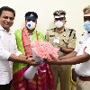 KTR commends traffic policemen who issued challan on his vehicle