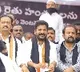 Revanth Reddy attends Congress party protest at Indira Park