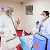 Modi visits Delhi hospital to mark India's 100 Cr Covid vax milestone