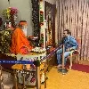 Bandla Ganesh met Ganapathi Sachidananda Swami in Mysore