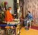 Bandla Ganesh met Ganapathi Sachidananda Swami in Mysore