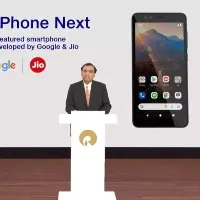 Jio phone next works on Pragathi OS