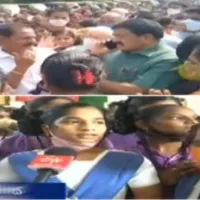 Students and parents rounds up MLA Dwarampudi Chandrasekhar