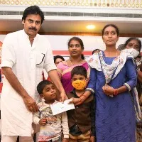 Pawan Kalyan handed over insurance cheque to deceased party worker famly