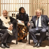 Modi meets Boris Johnson on the sidelines of COP26