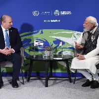 PM Modi meets Israeli counterpart Naftali Bennett