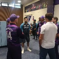 Scotland Players In Tema India Dressing Room