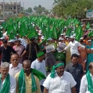Amaravati farmers resume 'Mahapadyatra' after a day's gap
