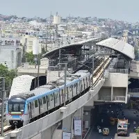 good news for Hyderabadis Hyderabad metro runs first rail at 6 am