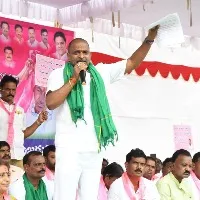 Srinivas Goud participates TRS Maha Dharna in Mahabubnagar