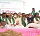 KCR in TRS mega protest at Indira Park
