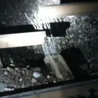 Unknown persons blasts railway track