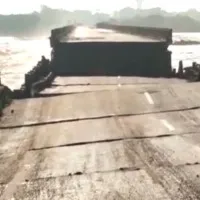Bridge on Papagni river collapsed
