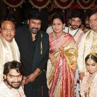 Chiranjeevi attends hero Kartikeya wedding