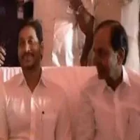Jagan and KCR attends Telangana speaker Pocharam Srinivas Reddy grand daughter marriage