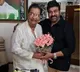 Chiranjeevi talks to Kaikala Satyanarayana