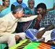Chandrababu visits flood victims family members