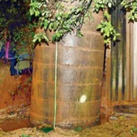 Cement Tank Came out from land in Tirupati