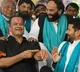 Komati Reddy and Revanth Reddy talk to each other at Vari Deeksha