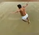 YCP MP Gorantla Madhav swims across Peruru Dam