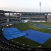 Toss delayed due to wet outfield