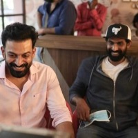 Prithviraj catches up with 'Bheemla Nayak' countepart Rana Daggubati