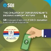 SBI contributes Rs. 10 crores to the Armed Forces Flag Day Fund