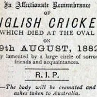 Why is England Australia Test series called The Ashes
