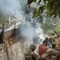 Helicopter crashes in Tamilnadu