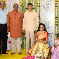 Chandrababu and Daggubati Venkateswara Rao seen together in function