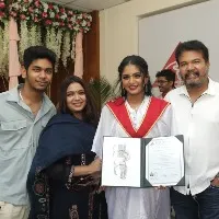 Director Shankar daughter Aditi takes doctor degree