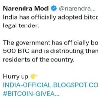 PM Modis Twitter Handle Briefly Compromised