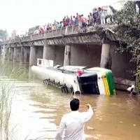 Bus Over Turned Into Stream That Killed 9 Passengers