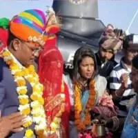 Dalit bride reaches Barmer in law s home in helicopter