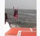 Two women falls into sea while parasailing