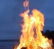 The thief who set fire to the bike to stay away from cold