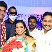CM Jagan attends minister Adimulapu Suresh daughter wedding reception