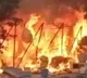 Fire Accident in Hyderabad 40 huts changed as ashes