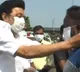 tamil CM Stalin distributes masks to people
