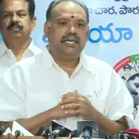 Employees association leader Suryanarayana talks to media after meeting with CM Jagan