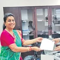 Roja met R and B Dept Special Secretary Krishnababu
