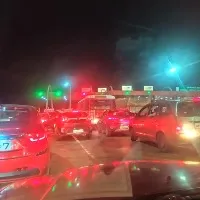 Huge traffic on Hyderabad to Vijayawada highway