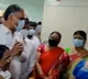 Harish Rao gives masks to women in Chaitanyapuri