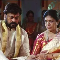 Chiranjeevi and Surekha visits Dokiparru Venkateswara Swamy Temple