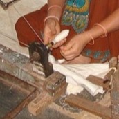 Now slippers made of handmade Khadi paper in Varanasi