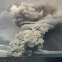 Volcano Erupts In Pacific Ocean Tsunami Warning Issued For USA and Japan
