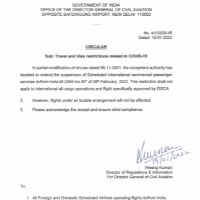 India extends ban on international commercial flights till Feb 28