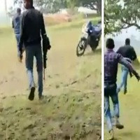 Bihar ministers son opens fire to chase away children playing cricket on his farm